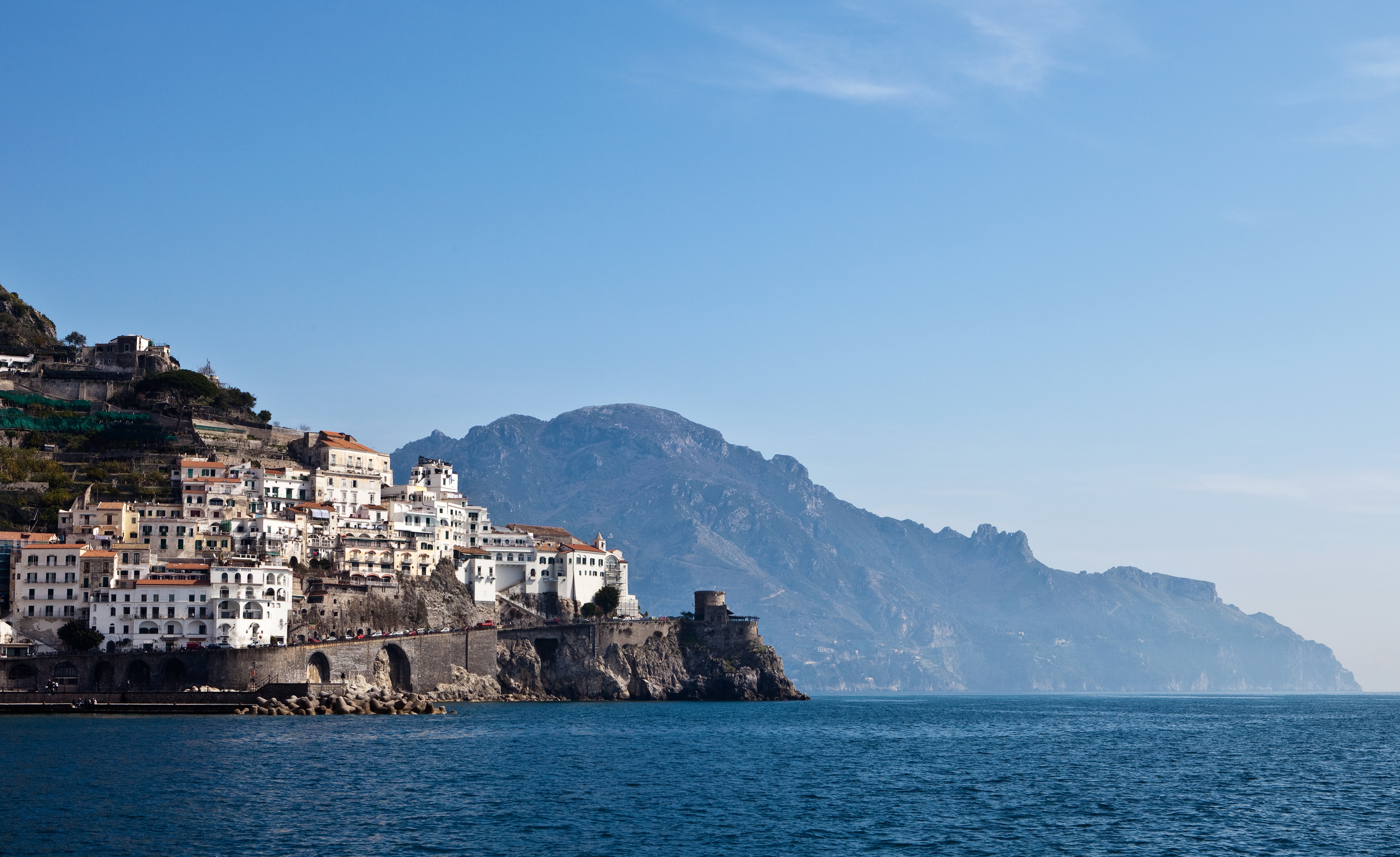 амальфи Побережье италия море горы без смс