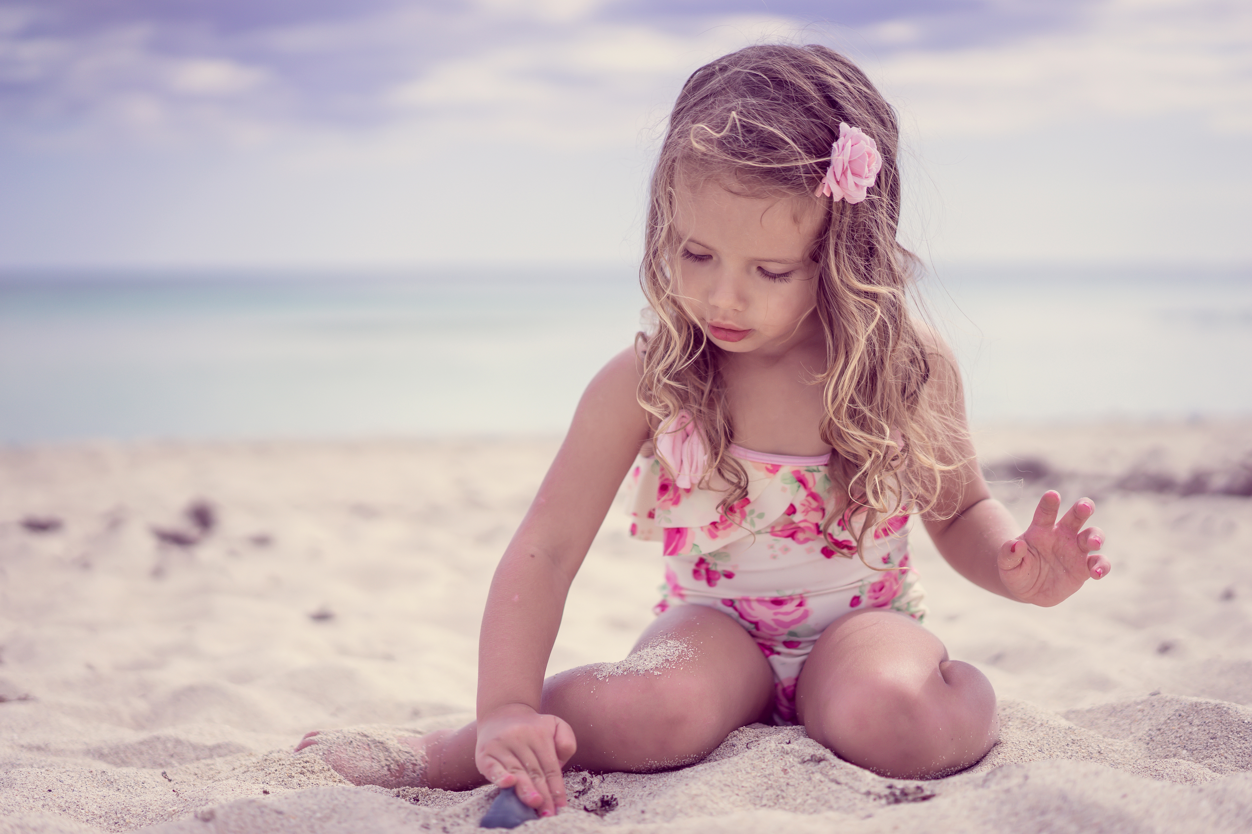 Фото маленьких девушек на пляже