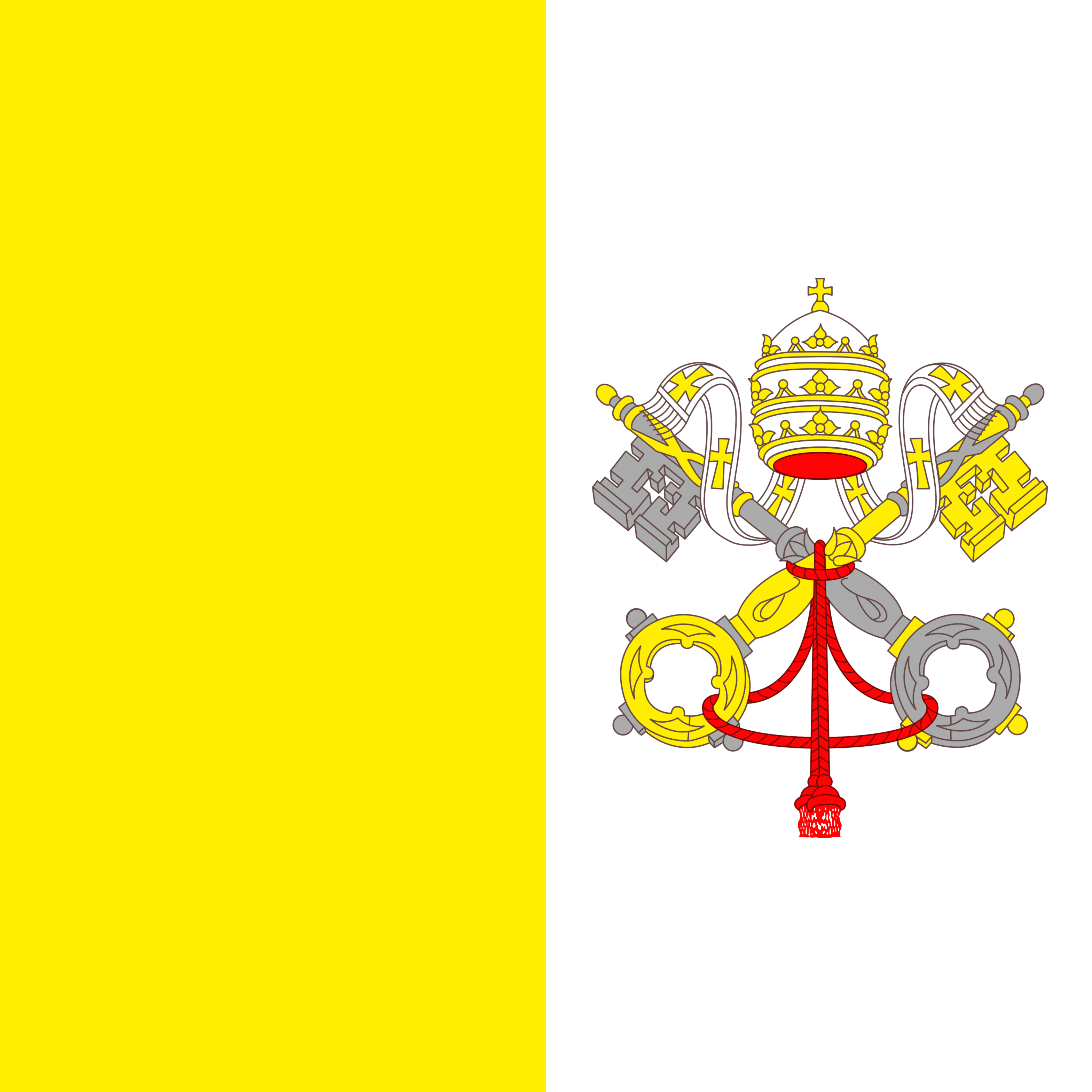 Государство Ватикан флаг