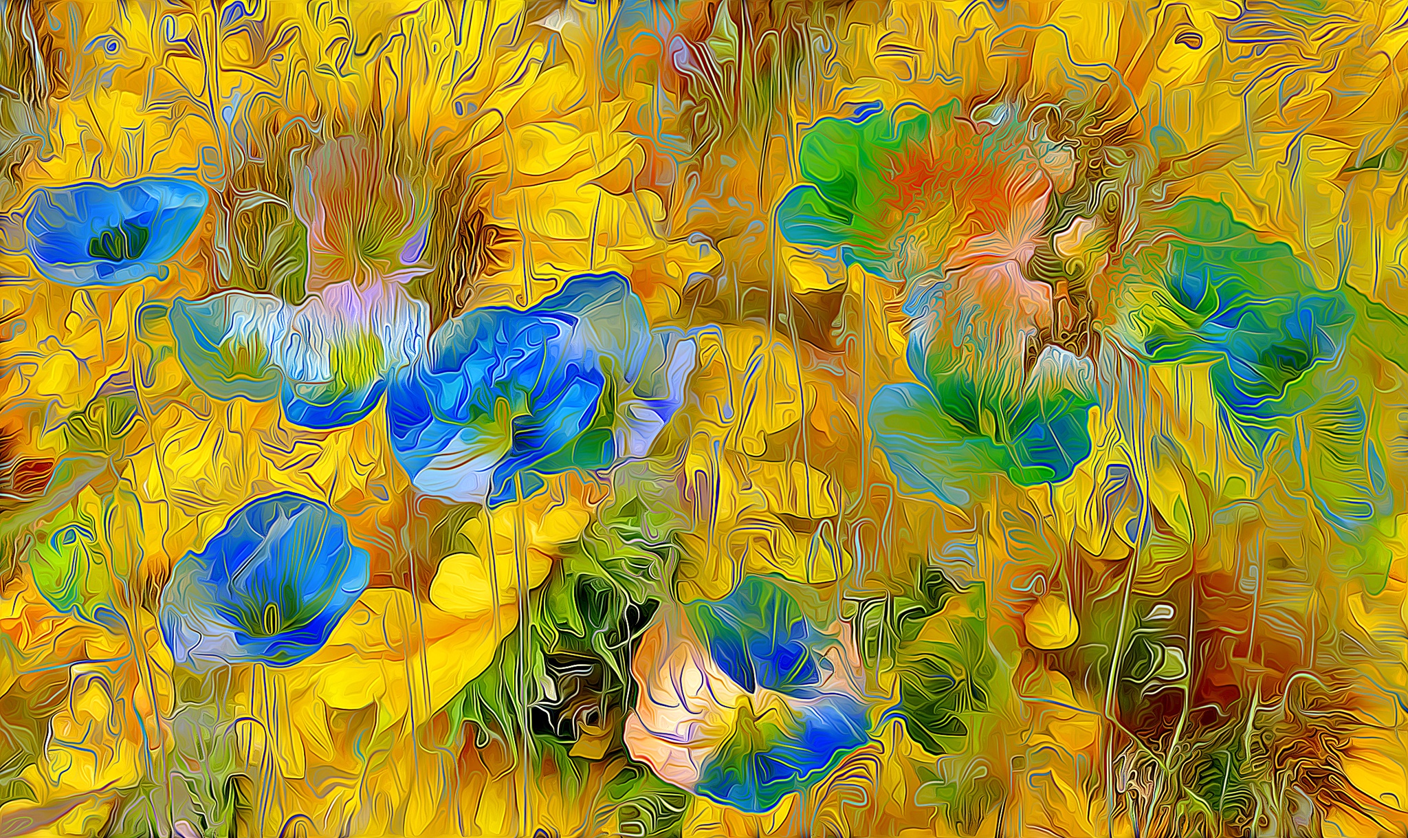 Сине зеленые картины. Комод GGМЕБЕЛЬ Блум 36. Абстракционизм цветы. Абстрактные цветы живопись. Яркие картины.