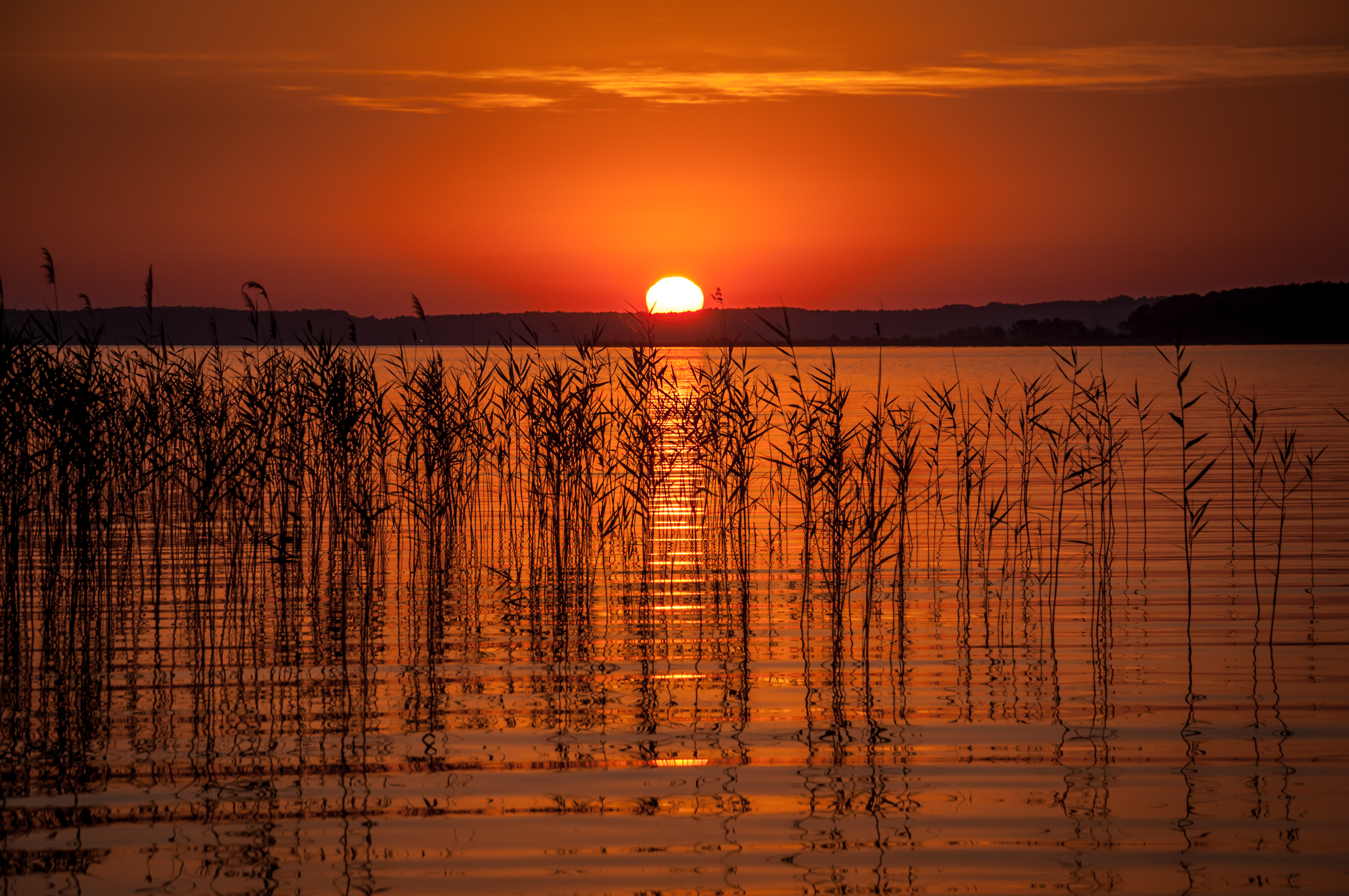 закат солнце озеро sunset the sun lake без смс