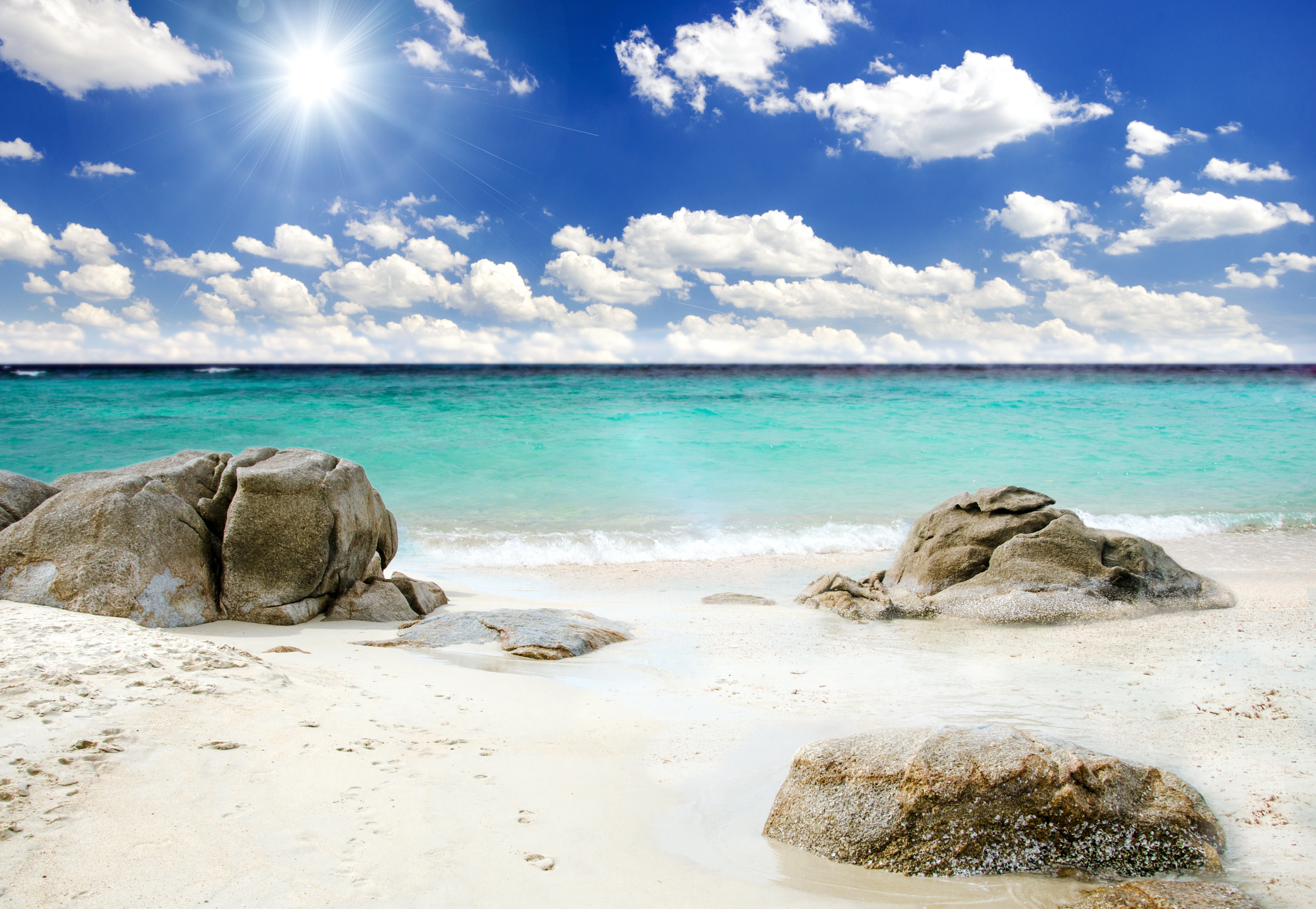 Природа море пляж камни небо без смс