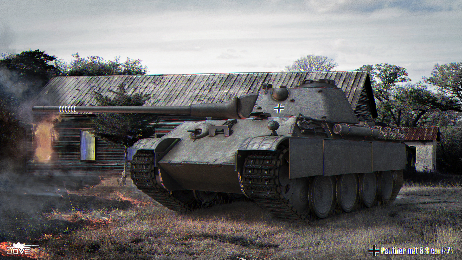World of Tanks Танки Panther mit 8.8 cm l.71 Игры 3D Графика фото 3д, компь...