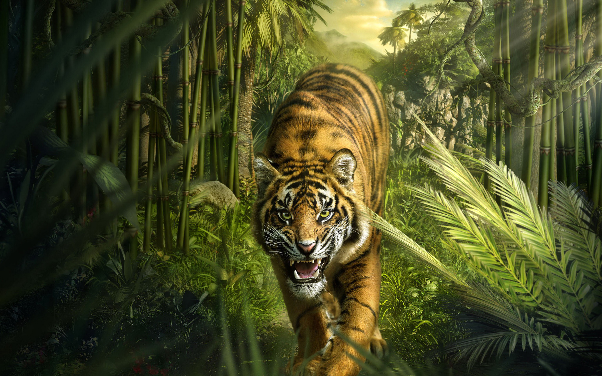 рык тигр лес без смс