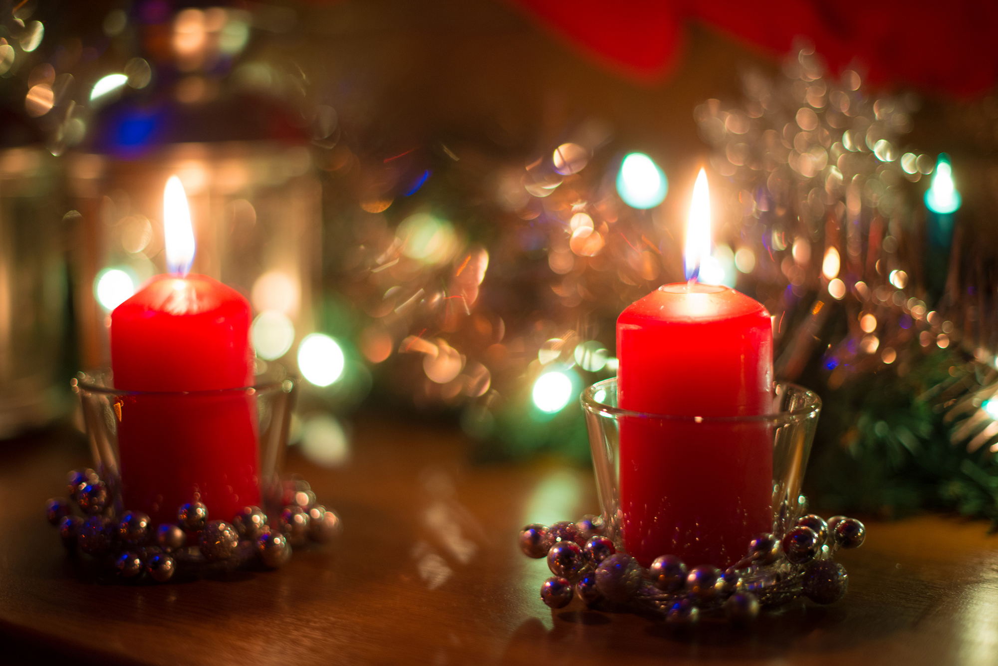 свечи огни рождество candles lights Christmas бесплатно