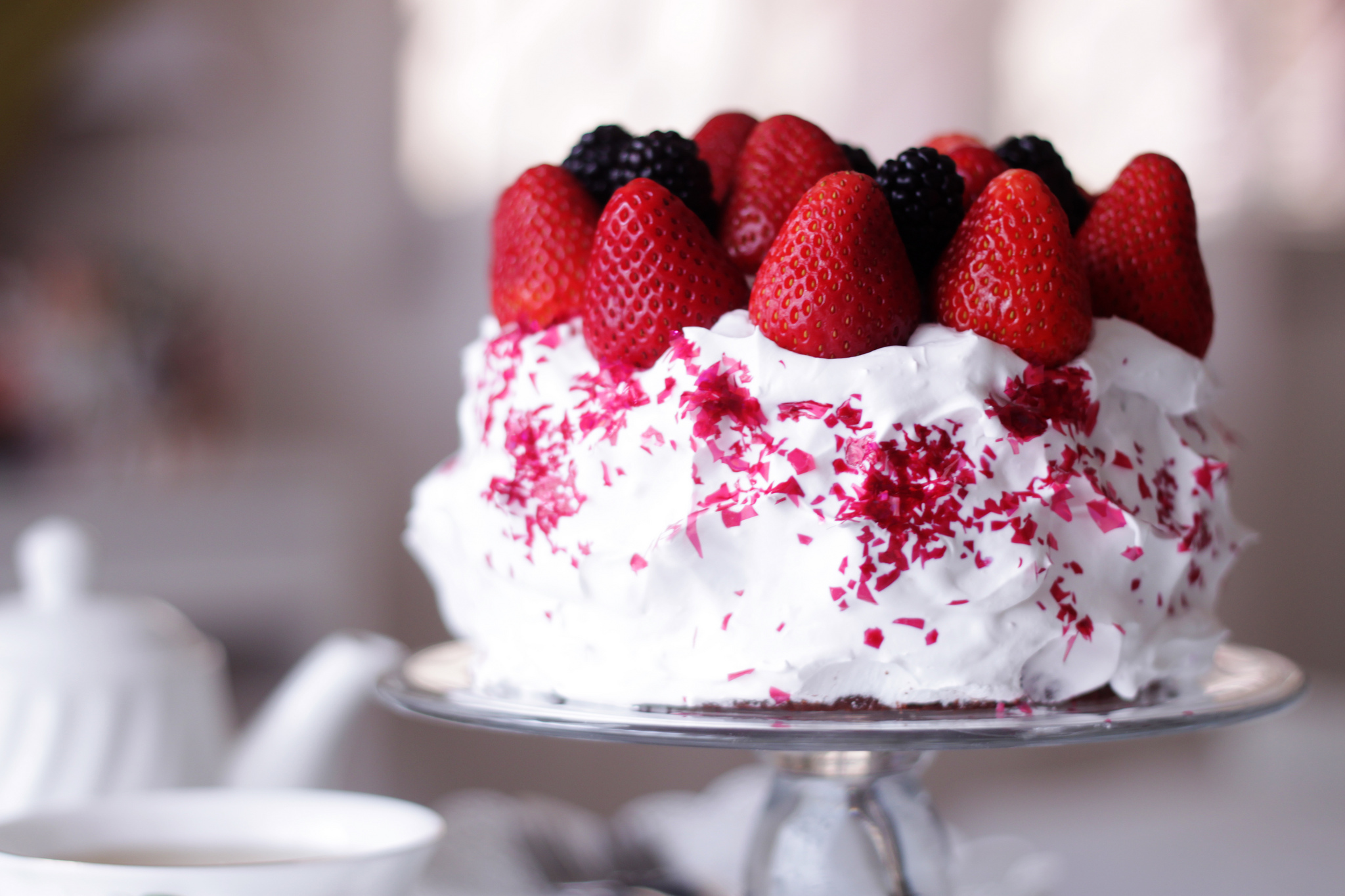 еда пирожное сливки клубника food cake cream strawberry скачать