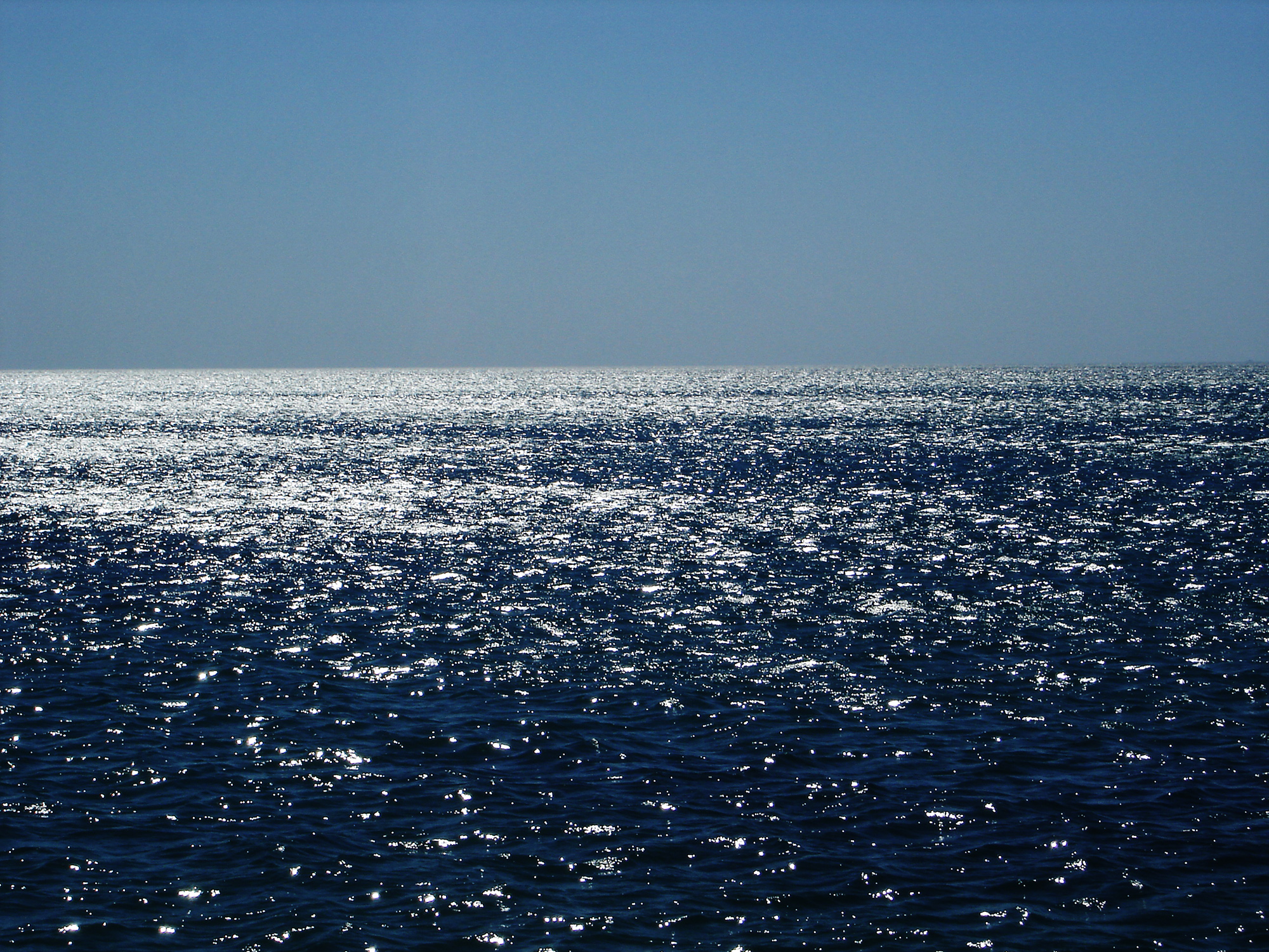 Обои для рабочего стола Море Природа воде Горизонт 2000x1500 Вода горизонта