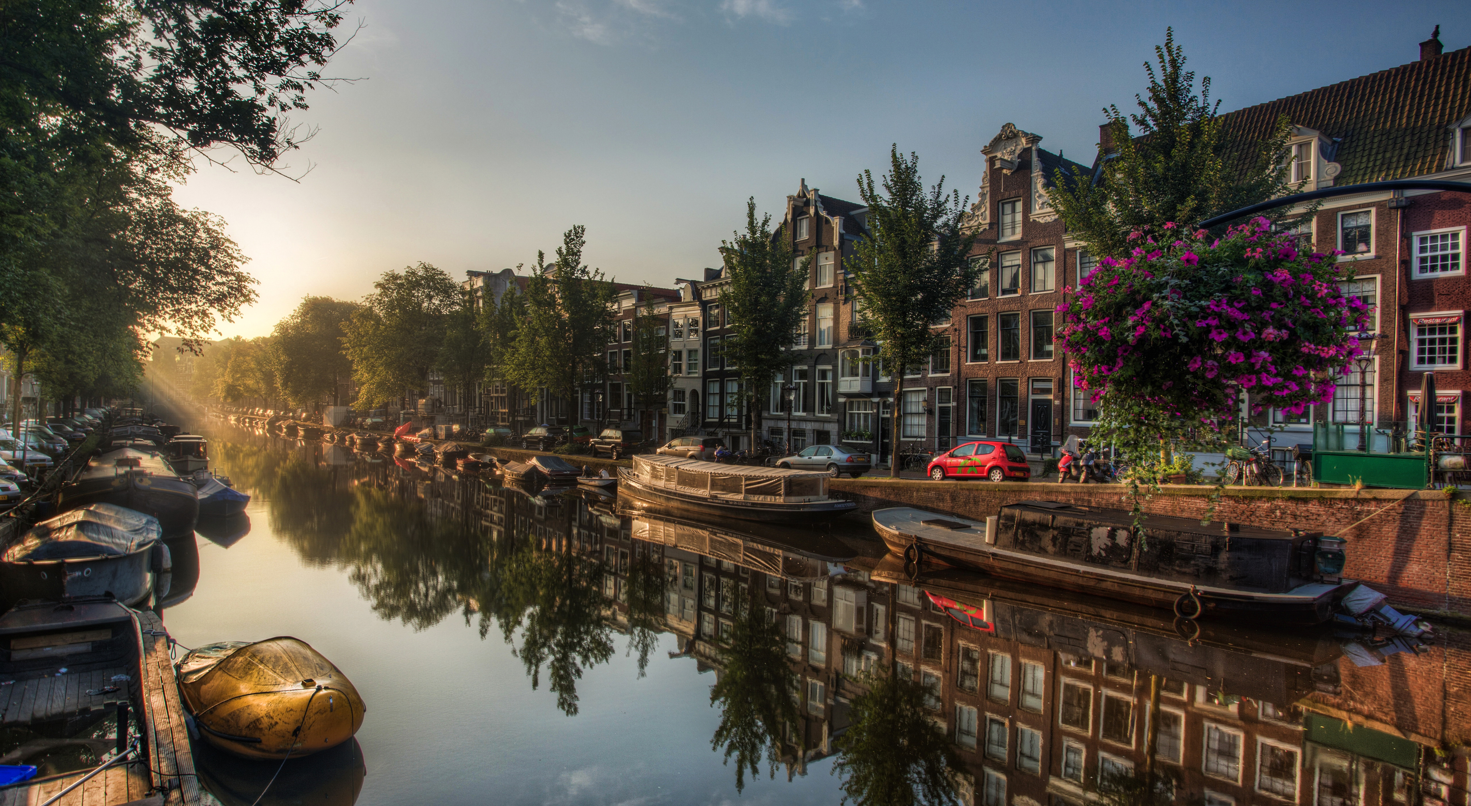 страны архитектура река Амстердам скачать