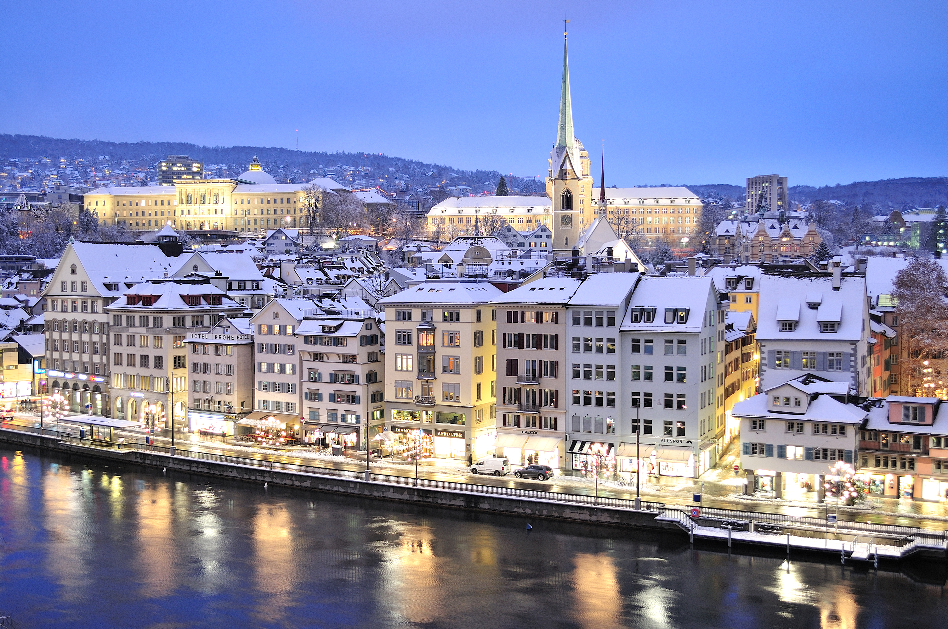 Швейцария Цюрих архитектура бесплатно