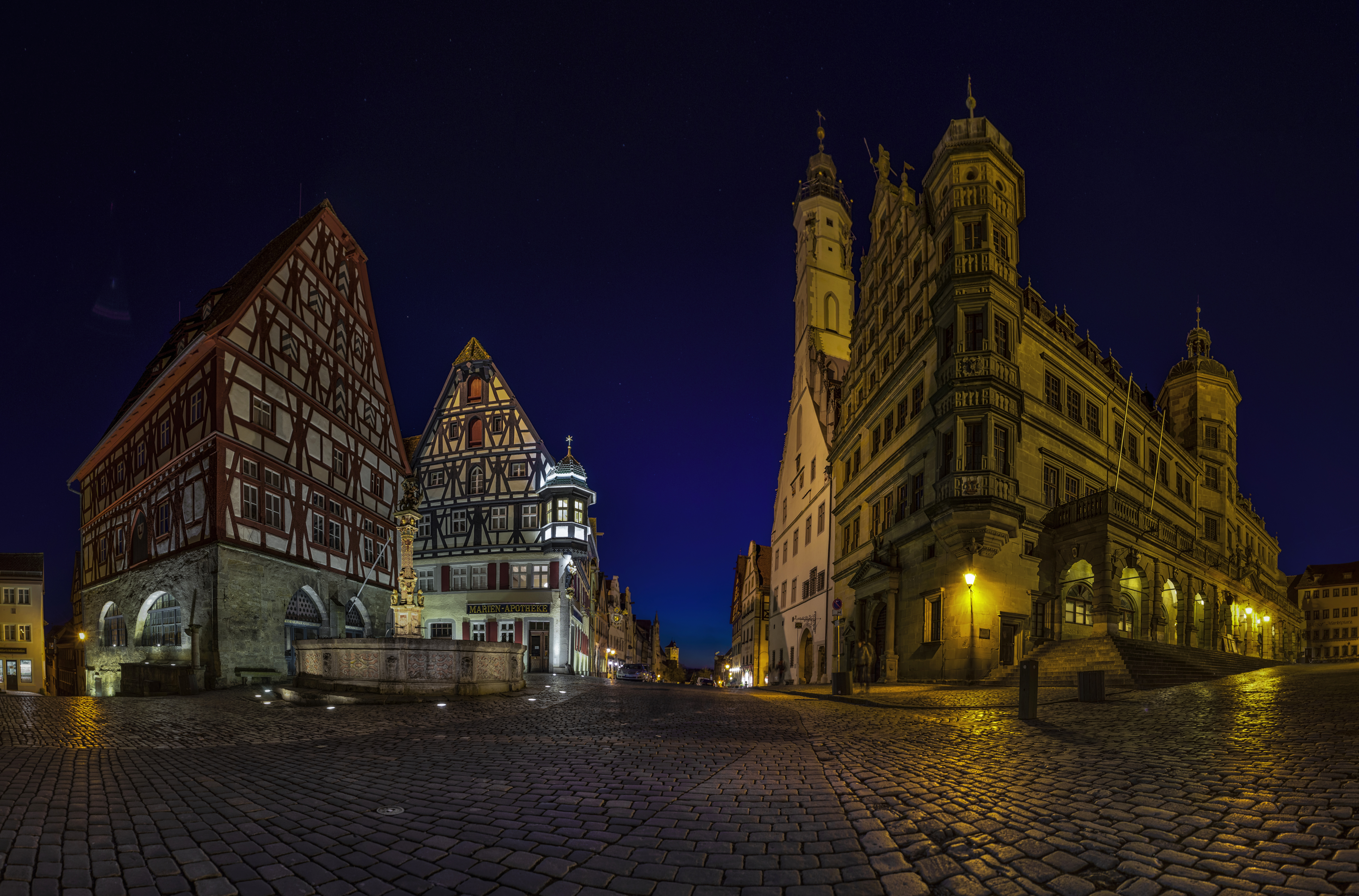 Германия города. Ротенбург-на-Таубере. Ночная Германия  Бавария. Ночные улочки в Германии. Готические соборы Германии.