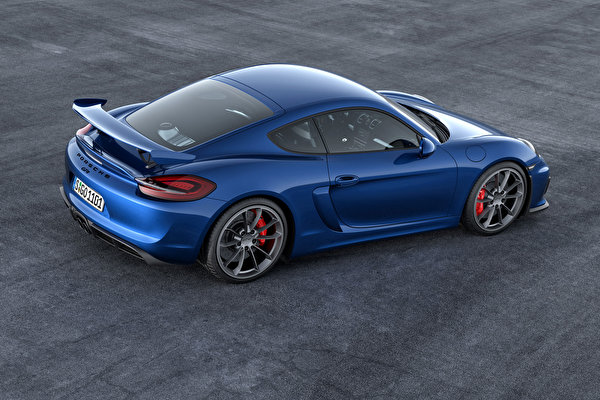 Фотография Porsche 2015 Cayman GT4 Голубой Автомобили 600x400 Порше голубая голубые голубых авто машины машина автомобиль