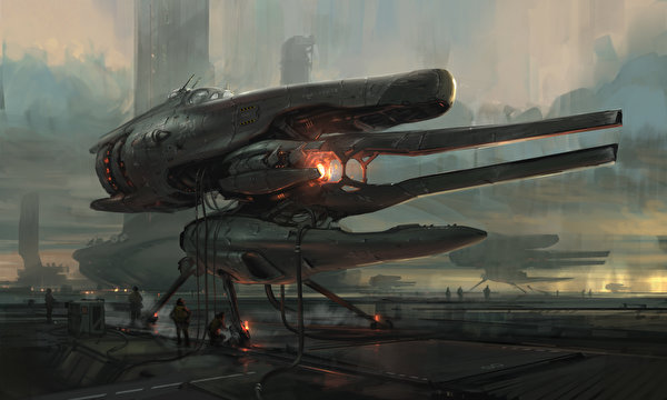 Фотография Sci-fi Фэнтези корабль 600x360 Фантастика Корабли