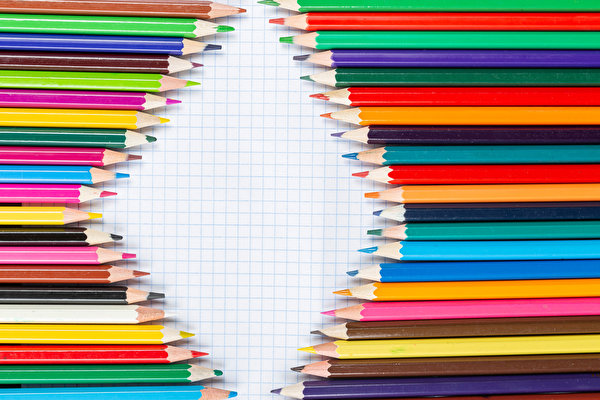 Картинки карандаш Разноцветные Шаблон поздравительной открытки 600x400 Карандаши карандаша карандашей