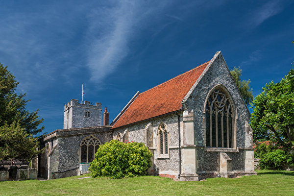 Фотографии Церковь Англия Hampshire, St Peter's Church город 600x400 Города