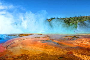 Картинка Парк Америка Йеллоустон Wyoming Природа