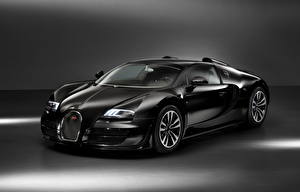 Фотография BUGATTI Черные Металлик Дорогая 2013 Veyron 16.4 Vitesse Legende Jean Bugatti