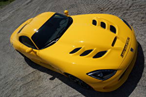 Картинки Dodge Желтые 2013 SRT Viper Автомобили