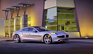 Картинки Fisker Сбоку 2011 Fisker Karma EVer машина