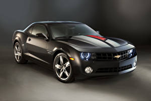 Картинки Chevrolet Тюнинг Серые 2012 Camaro авто