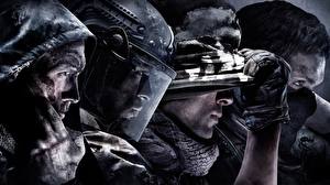 Картинка Мужчина Call of Duty Call of Duty: Ghosts Шлема