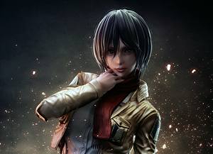 Фото Вторжение гигантов shingeki no kyojin, mikasa ackerman Аниме Девушки