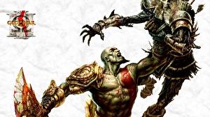 Фотографии God of War Битвы Воители Чудовище Kratos