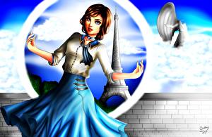 Картинки BioShock BioShock Infinite Elizabeth Девушки