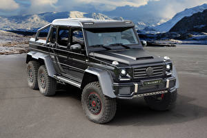 Обои Mercedes-Benz Стайлинг Серый 2014 G63 W463 AMG 6x6 (Mansory) автомобиль