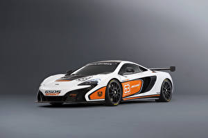 Обои для рабочего стола McLaren Стайлинг Белые 2014 650S Sprint Автомобили