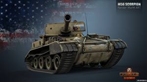 Картинки World of Tanks САУ M56 Scorpion компьютерная игра