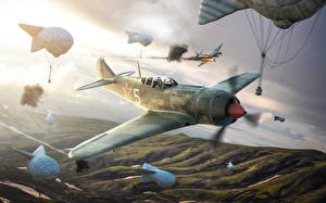 Картинки World of Warplanes Самолеты La-5 Игры