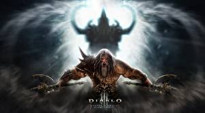 Обои Diablo Diablo 3 Воин С топором barbarian Игры