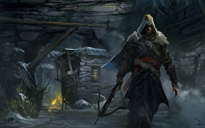 Фото Лучники Мужчины Assassin's Creed Assassin's Creed: Revelations Капюшоне Пещере