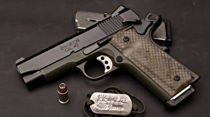 Обои для рабочего стола Пули Пистолеты Вблизи Springfield Armory TRP 1911 champion cal.45 Армия