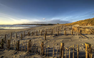 Фото Ирландия Небо Пляж maghery beach atlantic ocean Природа