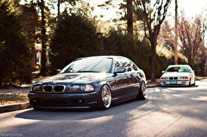 Фотография BMW Вдвоем M3 E46 stance works Автомобили