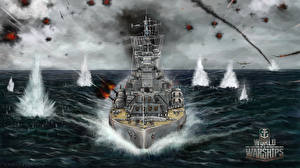 Картинка World Of Warship Корабль Игры