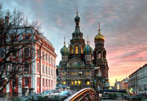 Картинки Санкт-Петербург Россия Храм Церковь Church of the Savior on Blood город