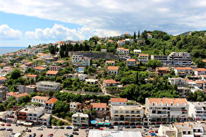 Картинки Черногория Здания Ulcinj город