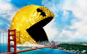 Фотография Мост Берег Pixels кино Фэнтези Города