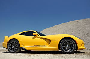 Обои Додж Сбоку Желтый 2013 Geiger SRT Viper