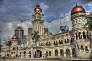 Фотографии Малайзия HDRI Куала-Лумпур Sultan Abdul Samad Building Города