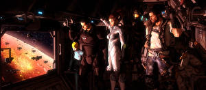 Фотография Mass Effect Shepard StarCraft Star Wars metroid samus aran sarah kerrigan, halo, master chief Jim Raynor Boba Fett  crossover Космос 3D_Графика