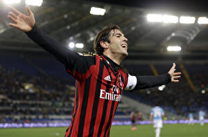 Картинка Футбол Мужчины Адидас Kaka Milan Спорт Знаменитости