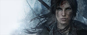 Обои Rise of the Tomb Raider Лара Крофт Crystal Dynamics fan art Девушки