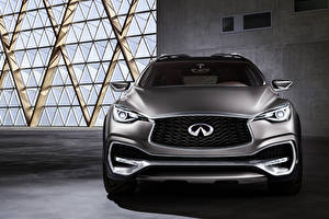 Фотографии Infiniti Спереди 2015 QX30 Concept Автомобили