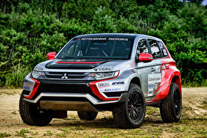 Картинка Мицубиси Спереди Outlander Baja Race Car Автомобили