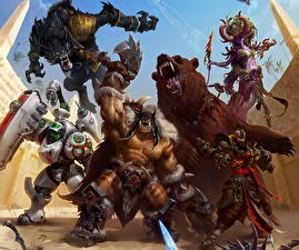 Фото Heroes of the Storm Воители Arena Mode, Rexxar, Kharazim, Lt Morales, Greymane, Lunara Фэнтези