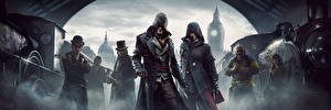 Обои Assassin’s Creed Syndicate Мужчина Капюшоном Игры