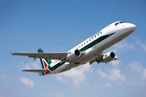 Фотографии Самолеты Пассажирские Самолеты Alitalia Embraer E175